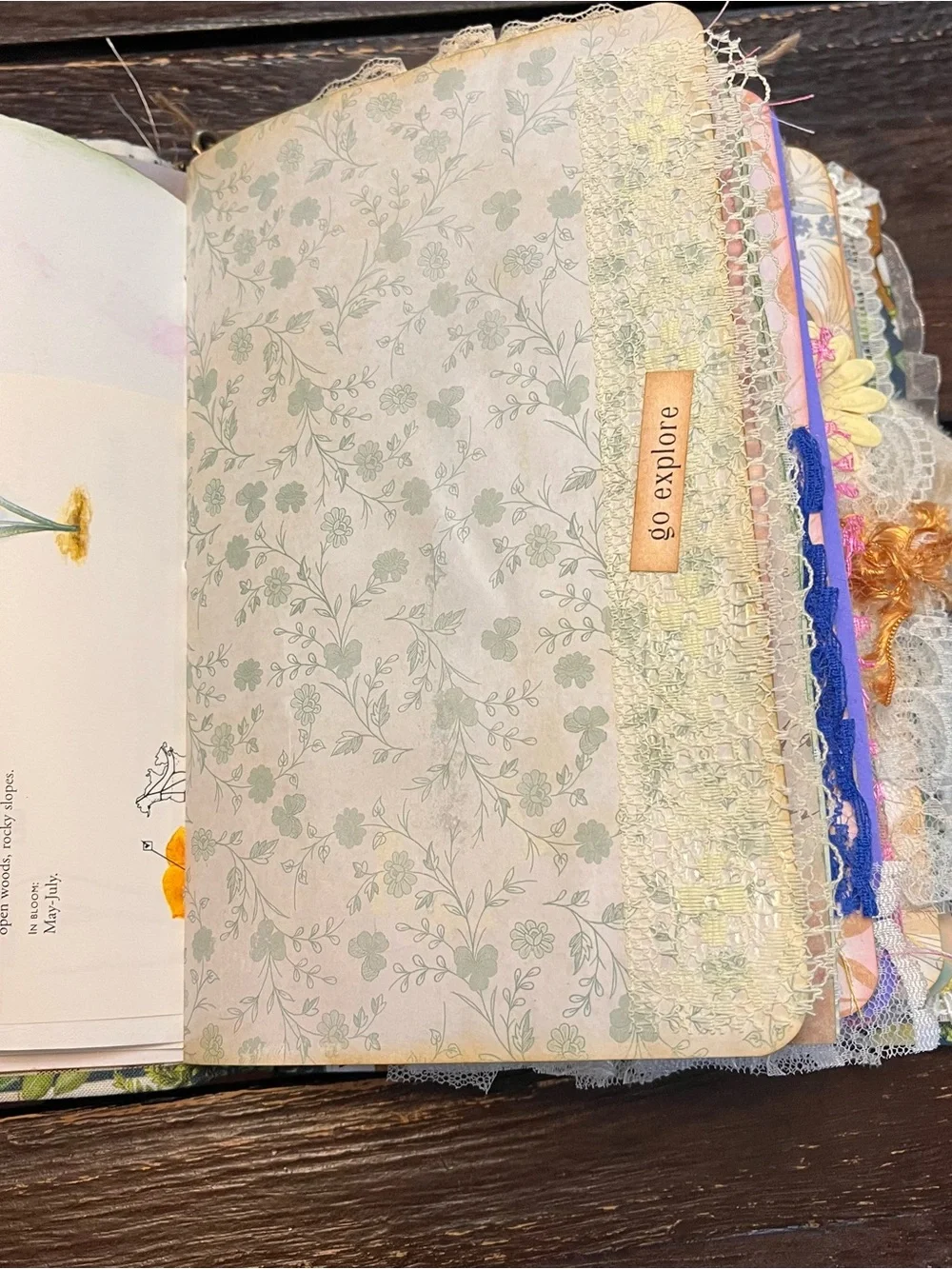 Junk Journal Nature Music Hymns Christian Faith Based Softcover Decorated 3 Sig